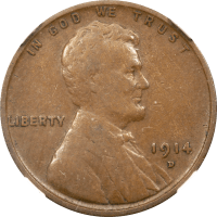 1914-D Lincoln Cent (1c) Obverse Image