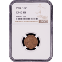 1914-D Lincoln Cent (1c) Obverse Slab Image