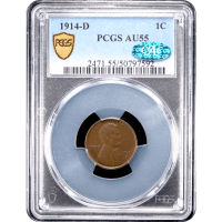 1914-D Lincoln Cent (1c) Obverse Slab Image
