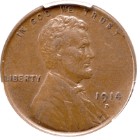 1914-D Lincoln Cent (1c) Obverse Image