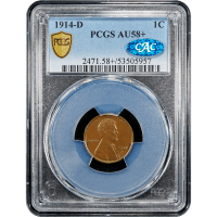 1914-D Lincoln Cent (1c) SLAB Image