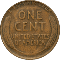 1914-D Lincoln Cent (1c) REVERSE Image