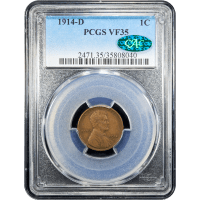1914-D Lincoln Cent (1c) SLAB Image