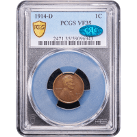 1914-D Lincoln Cent (1c) Obverse Slab Image