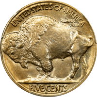 1914-S Buffalo Nickel (5c) REVERSE Image