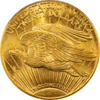 1914-S Saint Gaudens Double Eagle ($20) Reverse Image