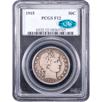 1915 Barber Half Dollar (50c) Obverse Slab Image