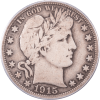 1915 Barber Half Dollar (50c) Obverse Image