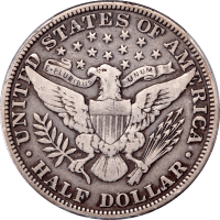 1915 Barber Half Dollar (50c) Reverse Image