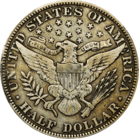 1915 Barber Half Dollar (50c) Reverse Image