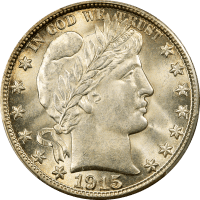 1915-D Barber Half Dollar (50c) Obverse Image