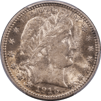 1915-D Barber Quarter (25c) Obverse Image