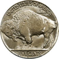 1915-D Buffalo Nickel (5c) REVERSE Image