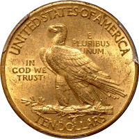 1915 Indian Gold Eagle ($10) REVERSE Image