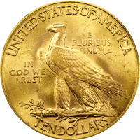 1915 Indian Gold Eagle ($10) REVERSE Image