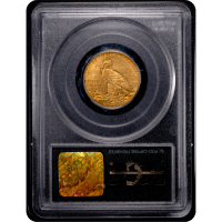 1915 Indian Gold Half Eagle ($5) OGH Reverse Slab Image