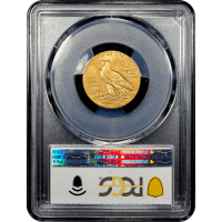 1915 Indian Gold Half Eagle ($5) Reverse Slab Image