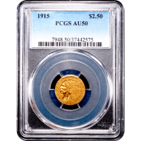 1915 Indian Gold Quarter Eagle ($2.50) SLAB Image