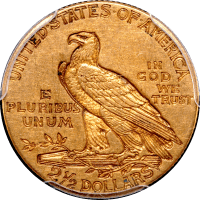 1915 Indian Gold Quarter Eagle ($2.50) REVERSE Image