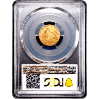 1915 Indian Gold Quarter Eagle ($2.50) Reverse Slab Image