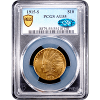 1915-S Indian Gold Eagle ($10) Obverse Slab Image