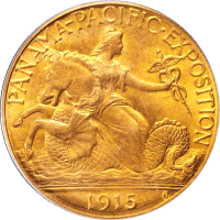 1915-S Panama-Pacific Commem Gold Quarter Eagle ($2.50) Obverse Image