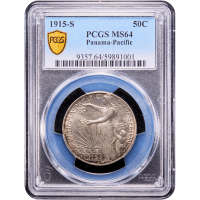 1915-S Panama-Pacific Commem Half Dollar (50c) Obverse Slab Image