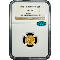 1915-S Panama-Pacific Commemorative Gold Dollar ($1) SLAB Image