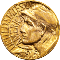 1915-S Panama-Pacific Commemorative Gold Dollar ($1) Obverse Image