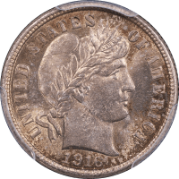 1916 Barber Dime (10c) Obverse Image