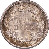 1916 Barber Dime (10c) Reverse Image