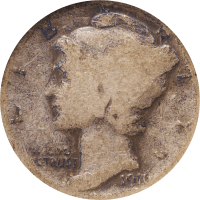 1916-D Mercury Dime (10c) OBVERSE Image