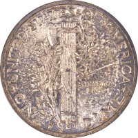 1916-D Mercury Dime (10c) Reverse Image