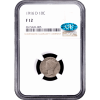 1916-D Mercury Dime (10c) Obverse Slab Image