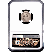 1916-D Mercury Dime (10c) Reverse Slab Image