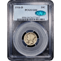 1916-D Mercury Dime (10c) SLAB Image