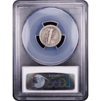 1916-D Mercury Dime (10c) Reverse Slab Image