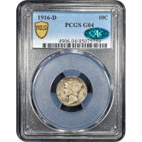 1916-D Mercury Dime (10c) SLAB Image