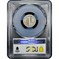 1916-D Mercury Dime (10c) Reverse Slab Image