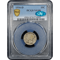 1916-D Mercury Dime (10c) SLAB Image