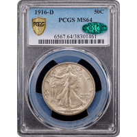 1916-D Walking Liberty Half (50c) Obverse Slab Image