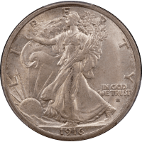 1916-D Walking Liberty Half (50c) Obverse Image
