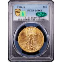 1916-S Saint-Gaudens Gold Double Eagle ($20) Obverse Slab Image
