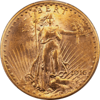 1916-S Saint-Gaudens Gold Double Eagle ($20) Obverse Image