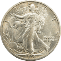 1916-S Walking Liberty Half Dollar (50c) OBVERSE Image