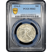 1916-S Walking Liberty Half Dollar (50c) SLAB Image