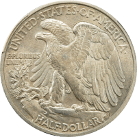 1916-S Walking Liberty Half Dollar (50c) REVERSE Image