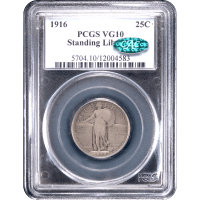 1916 Standing Liberty Quarter (25c) SLAB Image