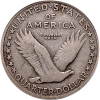 1916 Standing Liberty Quarter (25c) REVERSE Image