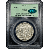 1916 Walking Liberty Half Dollar (50c) OGH Obverse Slab Image